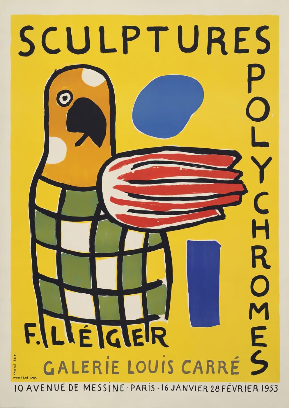 Sculptures Polychromes F. Léger, Galerie Louis Carré (1953) av Fernand Léger, hele motivet