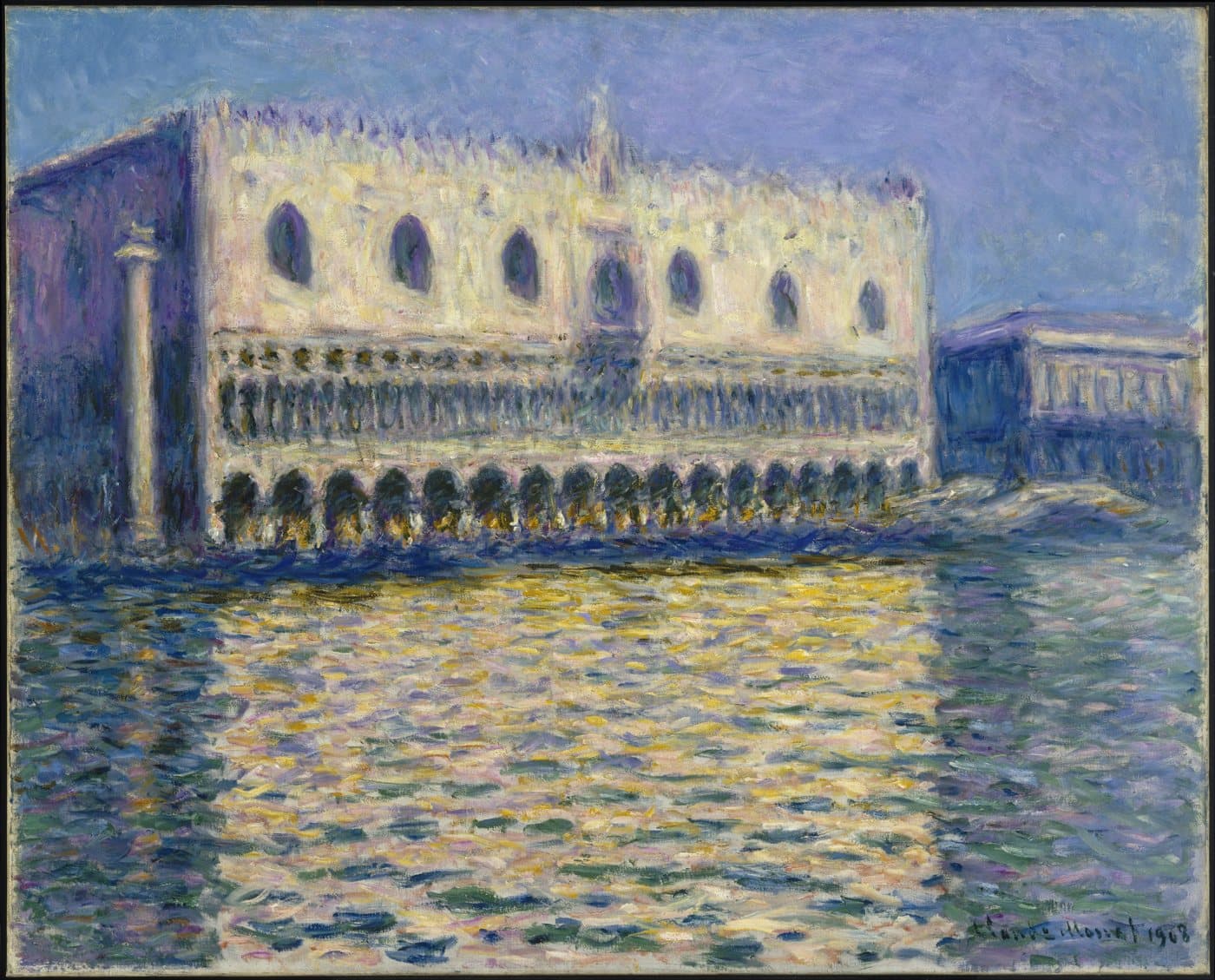 The Doges Palace (Le Palais ducal) av Claude Monet, hele motivet