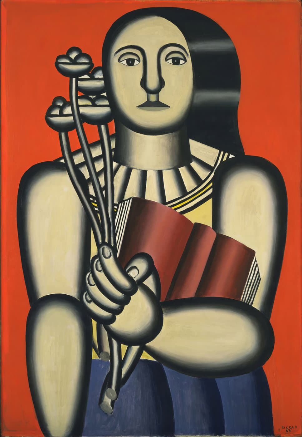 Woman with a Book (1923) av Fernand Léger, hele motivet