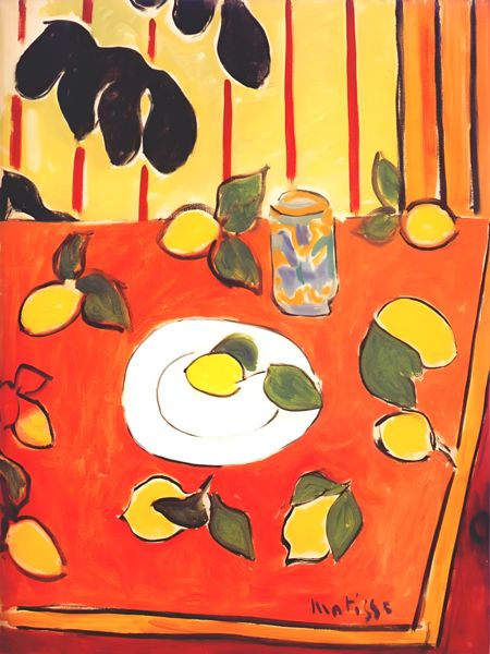 Kjøkkenplakater: Black Philodendron and Lemons